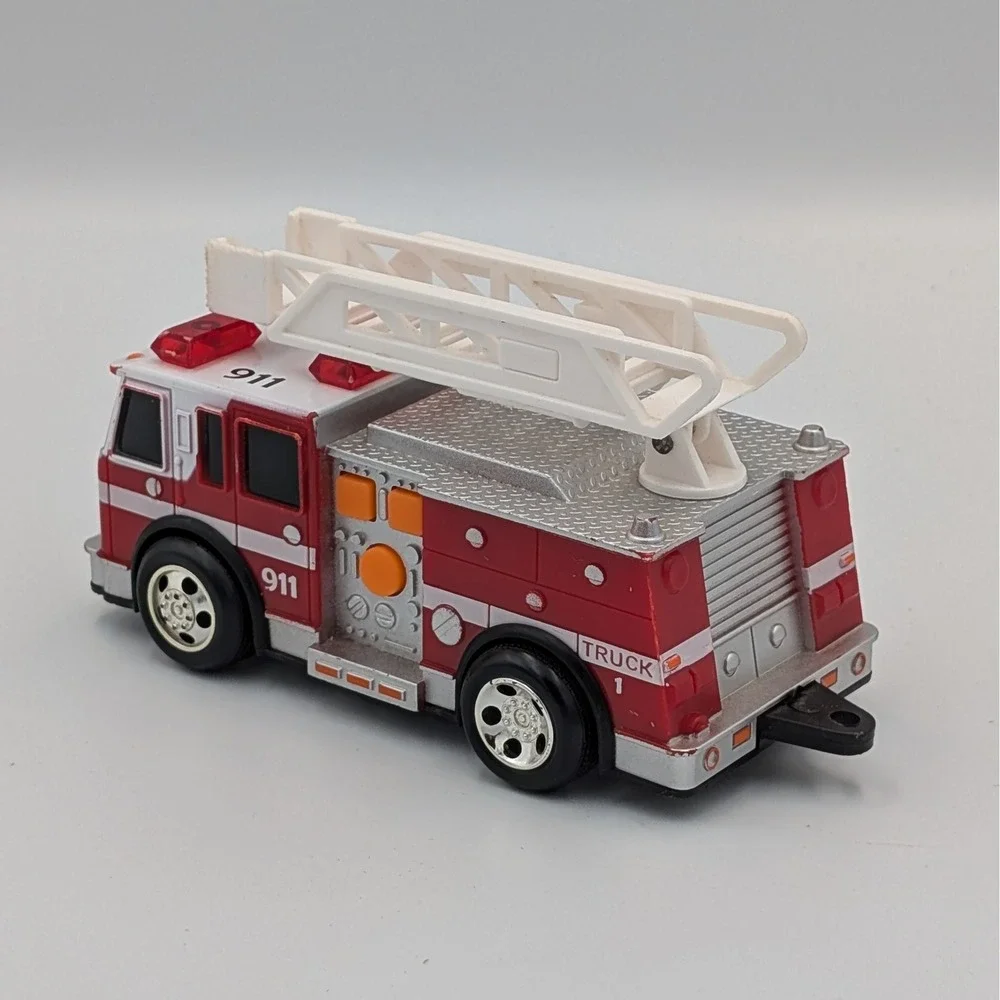 Maxx Action 911 Fire Truck Toy with Lights and Sounds Red Rescue Ladder Vehicle